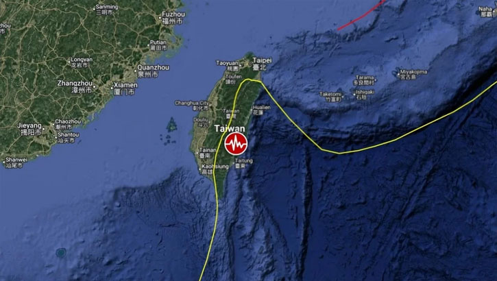 ৬.১ মাত্রার ভূমিকম্পে কেঁপে উঠলো তাইওয়ান